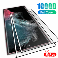 Protecteur d'Écran en Verre pour Samsung Galaxy S22, S23 Ultra, Couverture Incurvée Complète, Guatemala, 2 Pièces 1